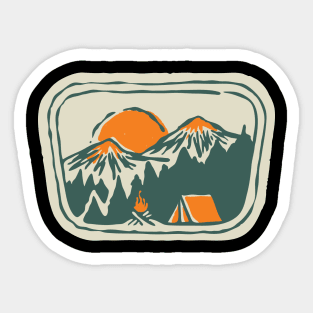 Camp Hand Drawn Sticker